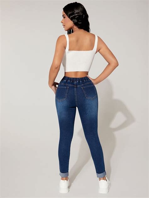 sexi jeansy|shein petite jeans.